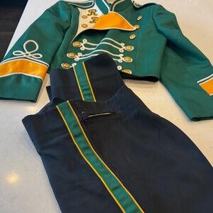 Red bluff union California Green and Black Band Uniform Jacket  and Pants